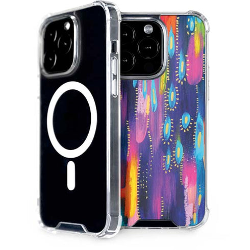 Etta Vee Kaleidoscope Brush Stroke iPhone 14 Pro MagSafe Case
