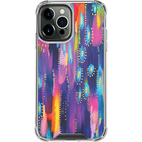 Kaleidoscope Brush Stroke by Etta Vee iPhone 15 Pro Max Clear Case