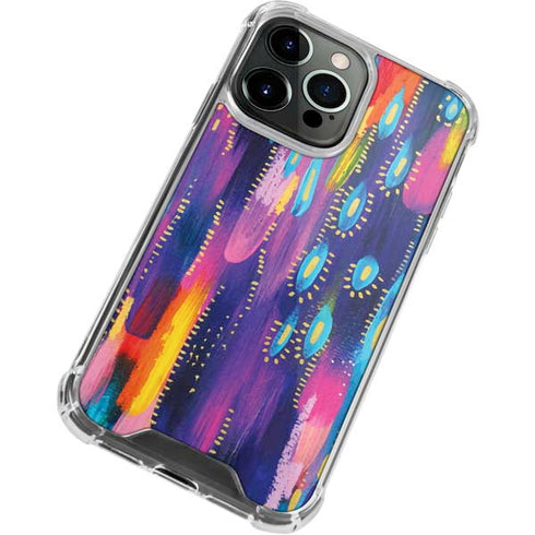 Etta Vee Kaleidoscope Brush Stroke iPhone 14 Pro Max Clear Case
