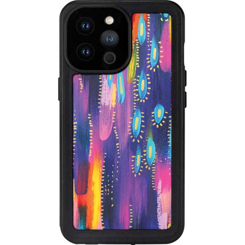 Etta Vee Kaleidoscope Brush Stroke iPhone 14 Pro Max Waterproof Case