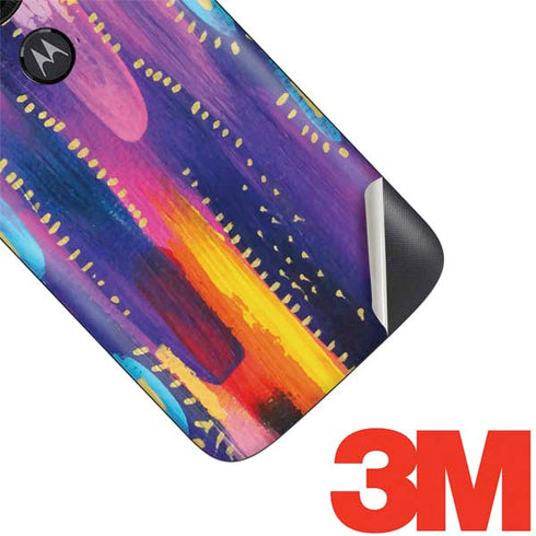 Etta Vee Kaleidoscope Brush Stroke Moto E5 Play Skin