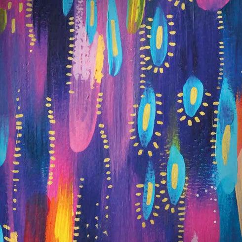 Etta Vee Kaleidoscope Brush Stroke Moto G6 Skin