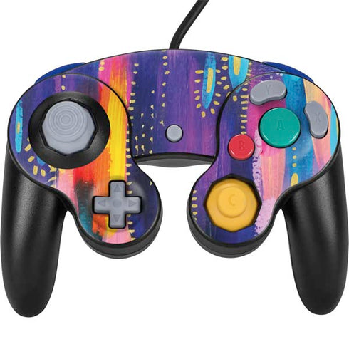 Etta Vee Kaleidoscope Brush Stroke Nintendo GameCube Controller Skin