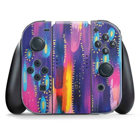 Kaleidoscope Brush Stroke by Etta Vee Nintendo Switch (2017-2021) Joy-Con Controller Skin