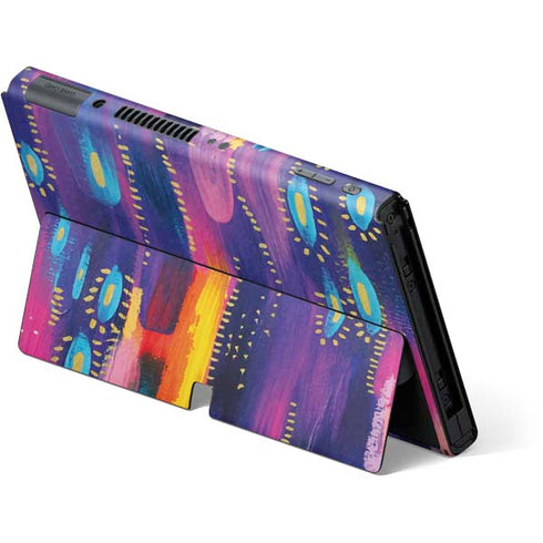 Etta Vee Kaleidoscope Brush Stroke Nintendo Switch OLED (2021) Skin
