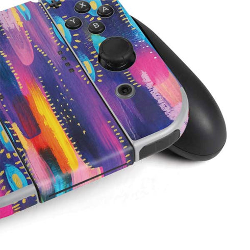 Etta Vee Kaleidoscope Brush Stroke Nintendo Switch OLED (2021) Skin