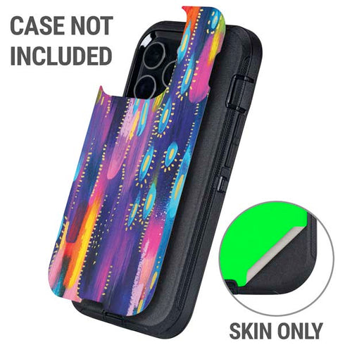 Kaleidoscope Brush Stroke by Etta Vee Otterbox Defender iPhone Skin