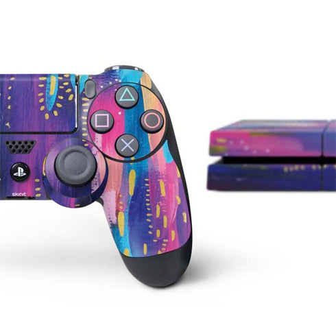 Etta Vee Kaleidoscope Brush Stroke PS4 Console and Controller Bundle Skin