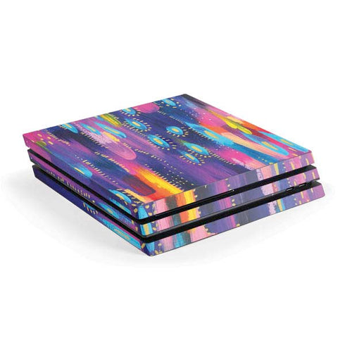 Etta Vee Kaleidoscope Brush Stroke PS4 Pro Console Skin