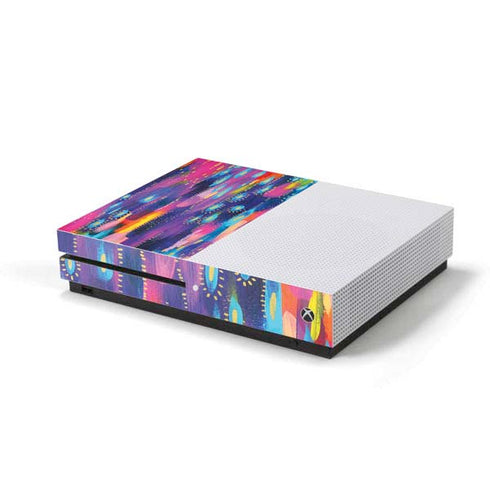 Etta Vee Kaleidoscope Brush Stroke Xbox One S Console Skin