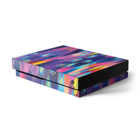 Etta Vee Kaleidoscope Brush Stroke Xbox One X Console Skin