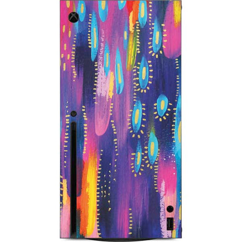 Etta Vee Kaleidoscope Brush Stroke Xbox Series X Console Skin