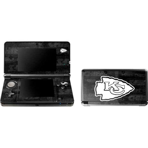 NFL Kansas City Chiefs Black & White 3DS (2011) Skin