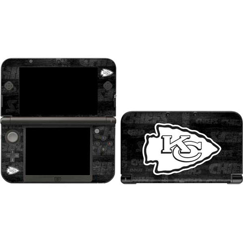 NFL Kansas City Chiefs Black & White 3DS XL 2015 Skin