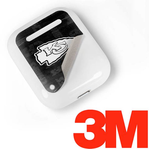 NFL Kansas City Chiefs Black & White Apple AirPods Skin