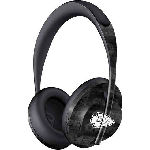 NFL Kansas City Chiefs Black & White Bose Noise Cancelling Headphones 700 Skin