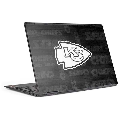 NFL Kansas City Chiefs Black & White HP Envy Skin