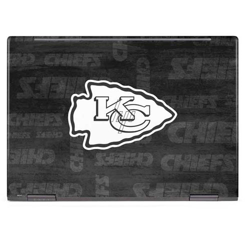 NFL Kansas City Chiefs Black & White HP Envy Skin