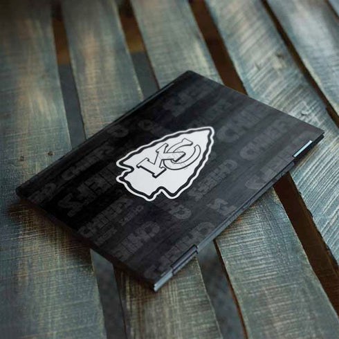 NFL Kansas City Chiefs Black & White HP Envy Skin