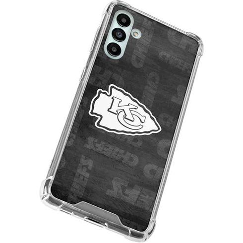 NFL Kansas City Chiefs Black & White Galaxy A13 5G Clear Case
