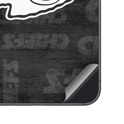 NFL Kansas City Chiefs Black & White Galaxy A14 5G Skin