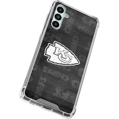 NFL Kansas City Chiefs Black & White Galaxy A15 5G Clear Case