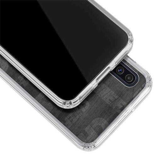 NFL Kansas City Chiefs Black & White Galaxy A50 Clear Case