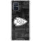 NFL Kansas City Chiefs Black & White Galaxy A71 5G Clear Case
