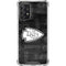 NFL Kansas City Chiefs Black & White Galaxy A72 5G Clear Case
