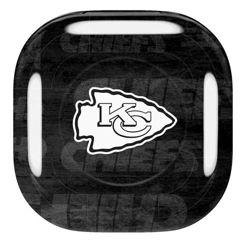 NFL Kansas City Chiefs Black & White Galaxy Buds Pro Skin