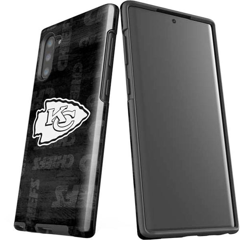 NFL Kansas City Chiefs Black & White Galaxy Note 10 Pro Case