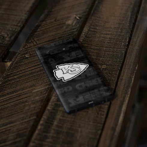 NFL Kansas City Chiefs Black & White Galaxy Note 9 Skin