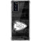NFL Kansas City Chiefs Black & White Galaxy Note20 5G Clear Case