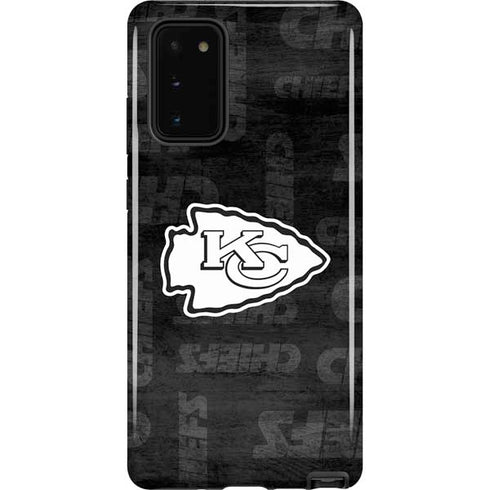 NFL Kansas City Chiefs Black & White Galaxy Note20 5G Pro Case