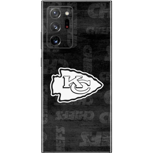 NFL Kansas City Chiefs Black & White Galaxy Note20 Ultra 5G Skin