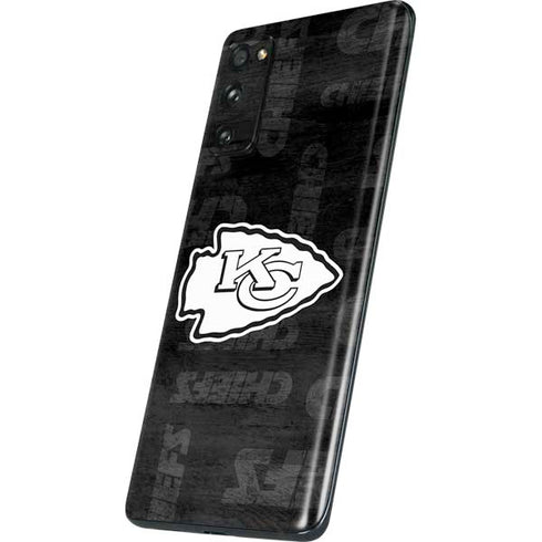NFL Kansas City Chiefs Black & White Galaxy S20 Fan Edition Skin