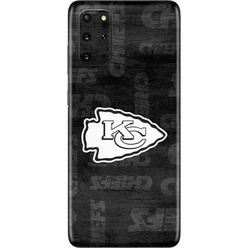 NFL Kansas City Chiefs Black & White Galaxy S20 Plus Skin