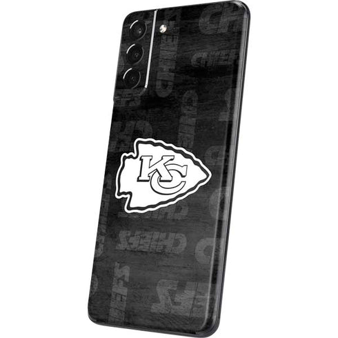 NFL Kansas City Chiefs Black & White Galaxy S21 5G Skin