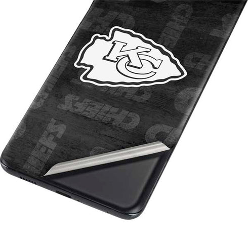 NFL Kansas City Chiefs Black & White Galaxy S21 Ultra 5G Skin