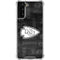 NFL Kansas City Chiefs Black & White Galaxy S22 Plus Clear Case