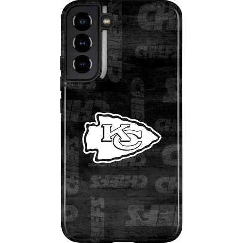 NFL Kansas City Chiefs Black & White Galaxy S22 Plus Pro Case