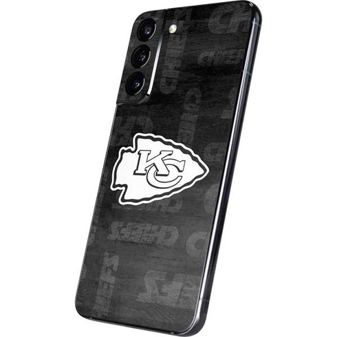 NFL Kansas City Chiefs Black & White Galaxy S22 Plus Skin