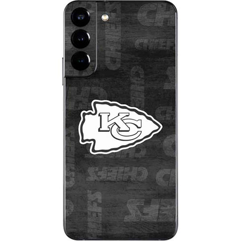 NFL Kansas City Chiefs Black & White Galaxy S22 Plus Skin