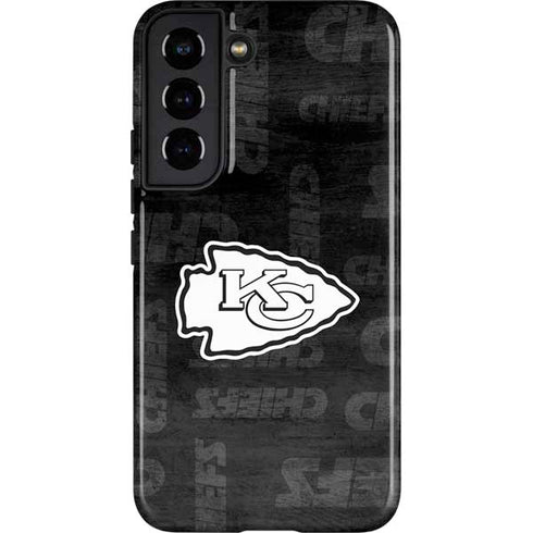 NFL Kansas City Chiefs Black & White Galaxy S22 Pro Case