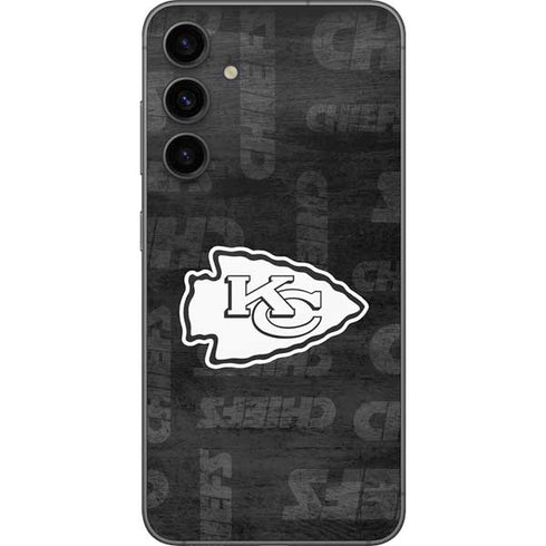 NFL Kansas City Chiefs Black & White Galaxy S23 FE Skin