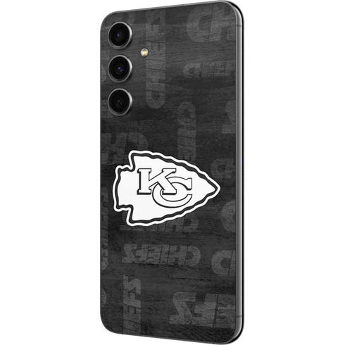 NFL Kansas City Chiefs Black & White Galaxy S23 FE Skin