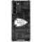 NFL Kansas City Chiefs Black & White Galaxy S23 Plus Clear Case