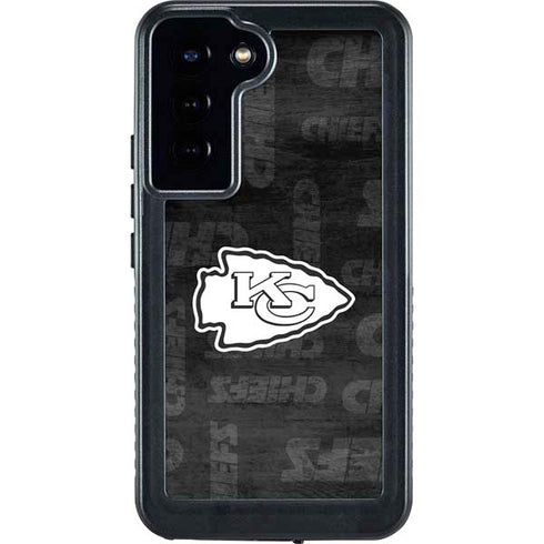 NFL Kansas City Chiefs Black & White Galaxy S23 Plus Waterproof Case