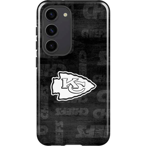 NFL Kansas City Chiefs Black & White Galaxy S23 Pro Case