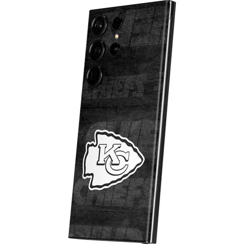 NFL Kansas City Chiefs Black & White Galaxy S23 Ultra Skin